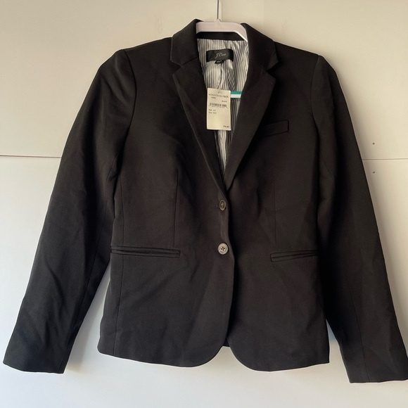 J. Crew Women's Black Blazer Jacket Coat, Sz XXS - Picture 6 of 13